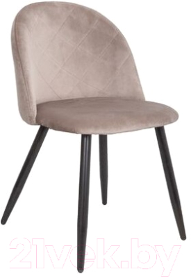 Стул Седия Honnor (бежевый велюр HLR-08/черный) - фото