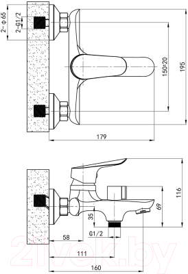 Смеситель Esko Rio 54