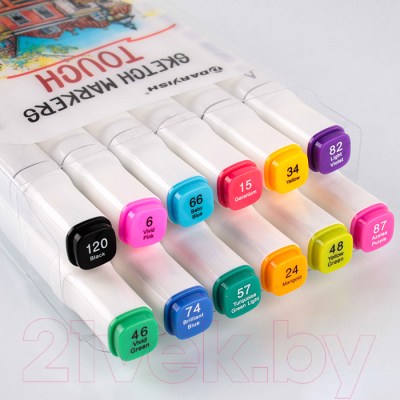 Набор маркеров Darvish Двусторонние / DV-12963-12