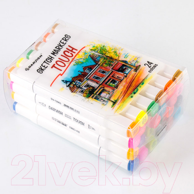 Набор маркеров Darvish Двусторонние / DV-12963-24