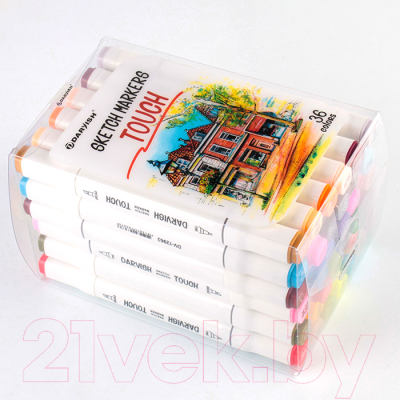 Набор маркеров Darvish Двусторонние / DV-12963-36