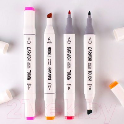 Набор маркеров Darvish Двусторонние / DV-12963-48