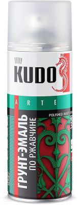 Грунт-эмаль Kudo По ржавчине RAL 7042 / KU-317042 - фото