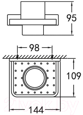 Стакан для зубной щетки и пасты Cezares Maxima CZR-F-8920