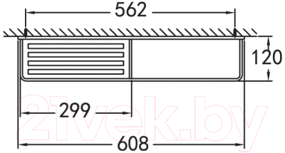 Полка для полотенца Cezares Maxima CZR-F-8916