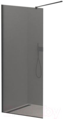 Душевая стенка Cezares LIBERTA-L-1-120-GR-NERO - фото