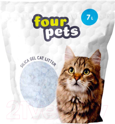 Наполнитель для туалета Four Pets Силикагелевый / TUZ796 - фото