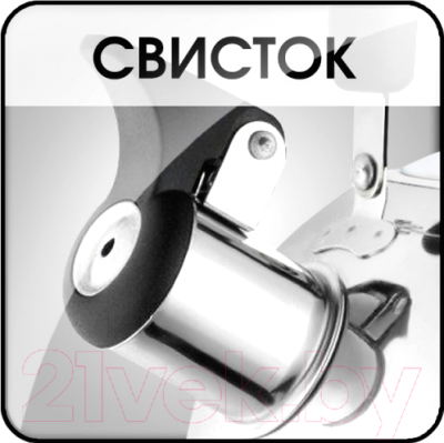 Чайник со свистком Lara LR00-40