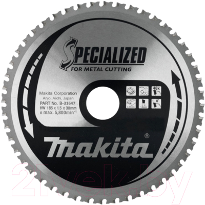 Пильный диск Makita B-31647 - фото