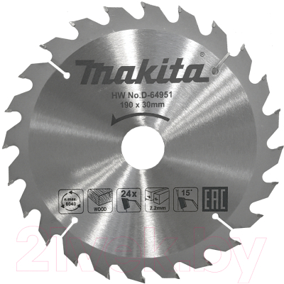 Пильный диск Makita D-64951 - фото