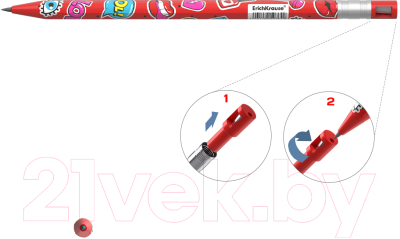 Механический карандаш Erich Krause Sweet love / 50764