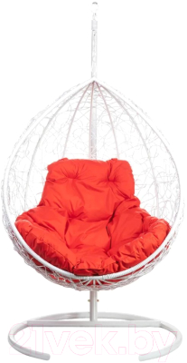 Кресло подвесное BiGarden Tropica White (красная подушка)