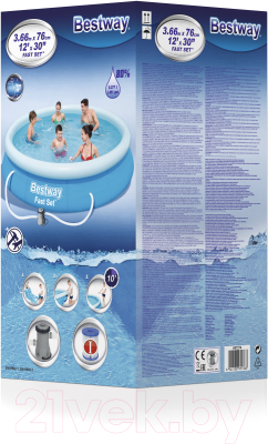 Надувной бассейн Bestway Fast Set 57274
