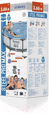Каркасный бассейн Bestway Steel Pro Max 56416 (366x76)