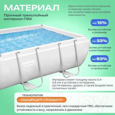 Каркасный бассейн Bestway Power Steel 56629