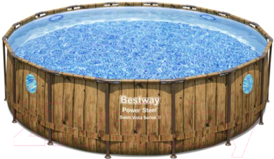 Каркасный бассейн Bestway Power Steel Swim Vista 56725 - фото