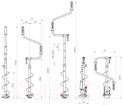 Ледобур Тонар Iceberg Mini 130(R) v3.0 / LA-130RM