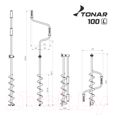 Ледобур Тонар ЛР-100Д / LK-100LD
