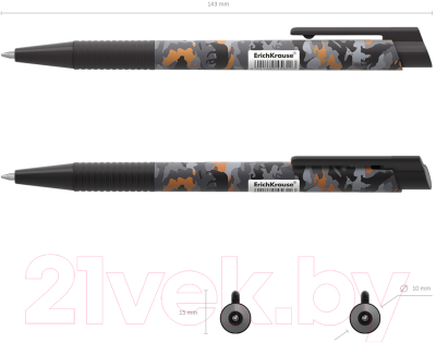 Ручка шариковая Erich Krause Rough Native / 48782