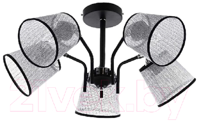 Люстра Aitin-Pro НПБ RH8046/5 (черный/хром) - фото