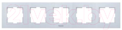 Рамка для выключателей и розеток Panasonic Karre Plus WKTF08052SL-BY - фото