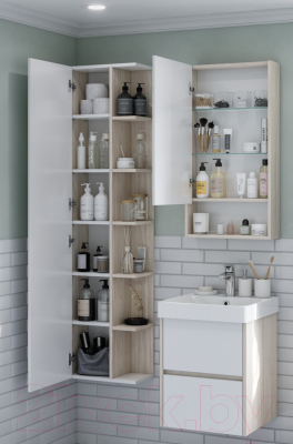 Шкаф-пенал для ванной Акватон Сканди (1A253403SDB20)