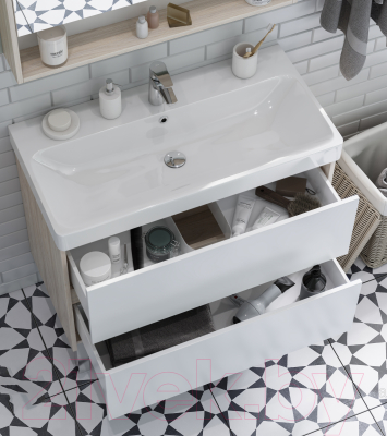 Тумба с умывальником Акватон Сканди 90 (1A2519K0SDB20)