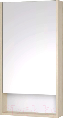 Шкаф с зеркалом для ванной Акватон Сканди 45 (1A252002SDB20) - фото