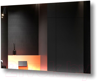 Зеркало Пекам Greta Fly 80x60 / gretaFly-80x60 (с подсветкой)