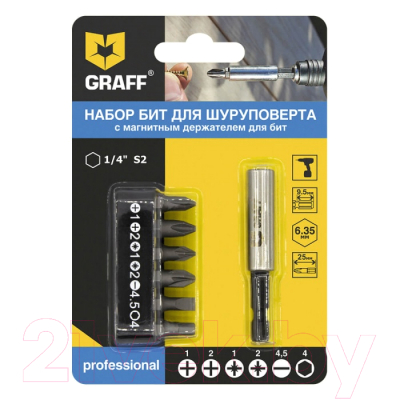 Набор бит GRAFF 4603 - фото