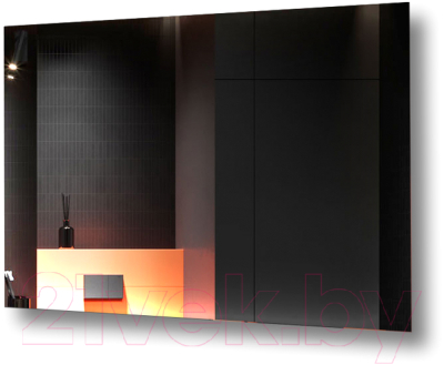 Зеркало Пекам Greta Fly 120x80 / gretaFly-120x80 (с подсветкой)