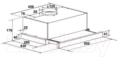 Вытяжка телескопическая Lex Hubble 50 / CHAT000084