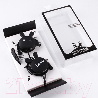 Наушники-гарнитура Darvish Зайки Проводные с микрофоном / DV-H-1415