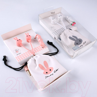 Наушники-гарнитура Darvish Зайцы Проводные с микрофоном / DV-H-1409