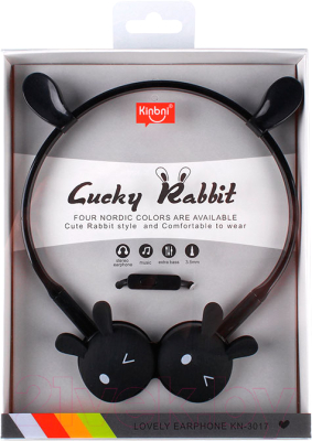 Наушники-гарнитура Darvish Зайчики Проводные с микрофоном / DV-H-1411 - фото