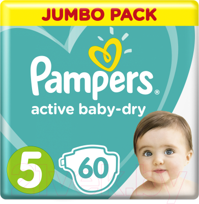 Подгузники детские Pampers Active Baby-Dry 5 Junior - фото