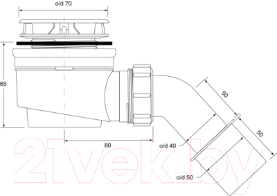 Сифон McAlpine HC252570B