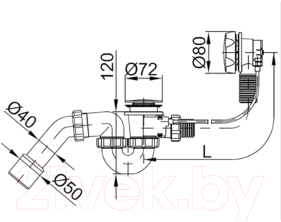 Сифон Styron STY-536-A-K-110