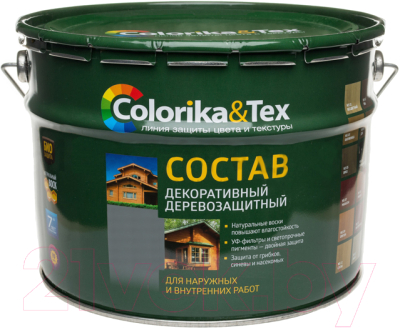 Защитно-декоративный состав Colorika & Tex 10л - фото