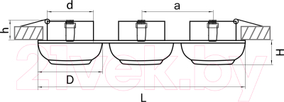 Комплект точечных светильников Lightstar Ocula 011837
