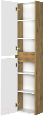 Шкаф-полупенал для ванной Акватон Сканди (1A255003SDZ90)