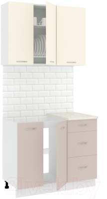 Готовая кухня Кортекс-мебель Корнелия Лира 1.0м - фото