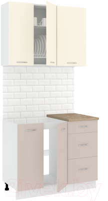 Готовая кухня Кортекс-мебель Корнелия Лира 1.0м - фото