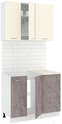 Готовая кухня Кортекс-мебель Корнелия Лира 1.0м - фото