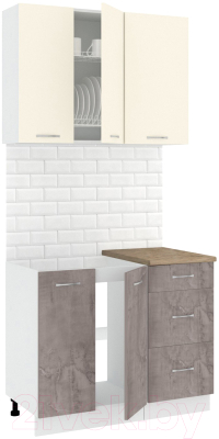 Готовая кухня Кортекс-мебель Корнелия Лира 1.0м - фото