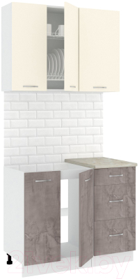 Готовая кухня Кортекс-мебель Корнелия Лира 1.0м - фото