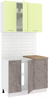 Готовая кухня Кортекс-мебель Корнелия Лира 1.0м - фото