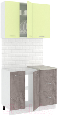 Готовая кухня Кортекс-мебель Корнелия Лира 1.0м - фото