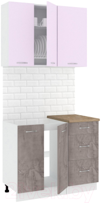 Готовая кухня Кортекс-мебель Корнелия Лира 1.0м - фото