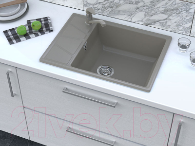 Мойка кухонная GranFest GF-V680L (черный)